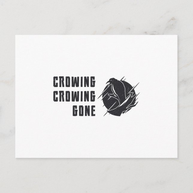 Bird Watching Crowing Gone Funny Bird Watcher Postcard (Front)
