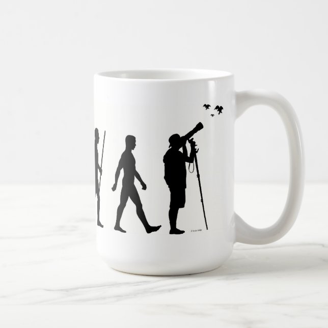 Bird watching evolution mug (Right)