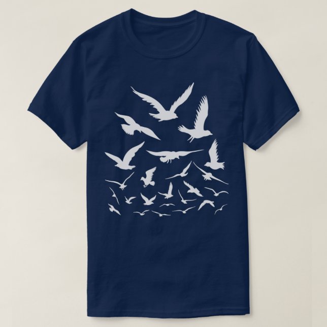Bird Watching Eye Chart Birding  T-Shirt (Design Front)