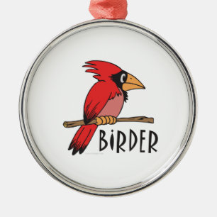 Bird Watching Metal Ornament