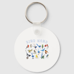 Bird Watching Nerd Birdwatching Birds Lover Cute F Key Ring