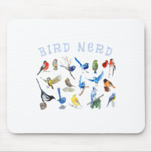 Bird Watching Nerd Birdwatching Birds Lover Cute F Mouse Pad