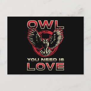 Bird Watching Owl You Need Is Love Bird Watcher Postcard