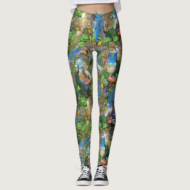 Bird Watching Paradise Leggings (Front)