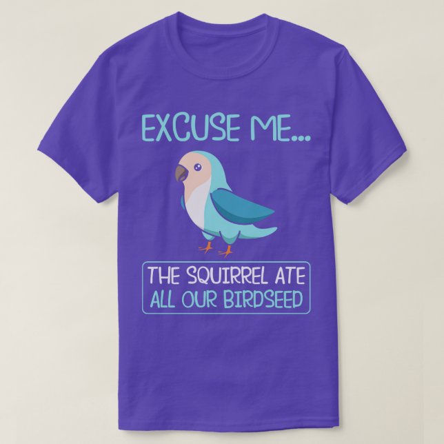 Bird Watching Parakeet Budgies T-Shirt (Design Front)