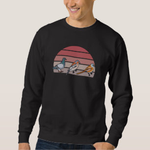 Bird Watching Retro Sweatshirt