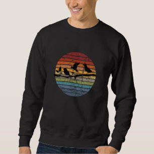 Bird Watching Retro Sweatshirt