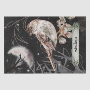 Bird Watercolor Fall Mysterious Autumn Oracle Tissue Paper