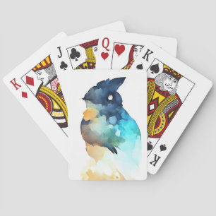 Bird Wildlife Animal Nature Watercolor Art Playing Cards