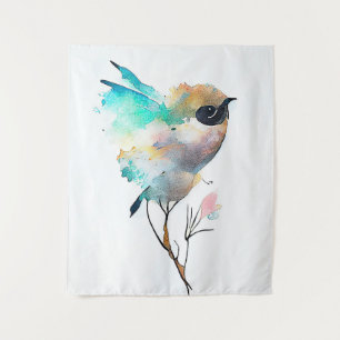 Bird Wildlife Animal Nature Watercolor Art Tapestry