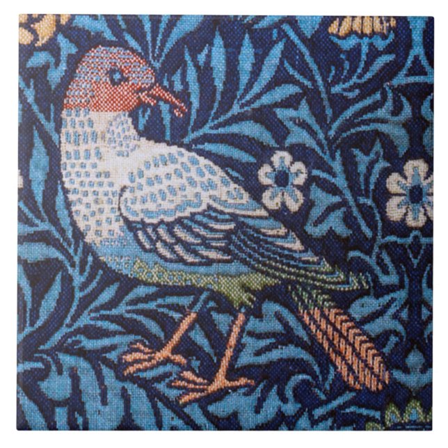 Bird, William Morris Ceramic Tile (Front)