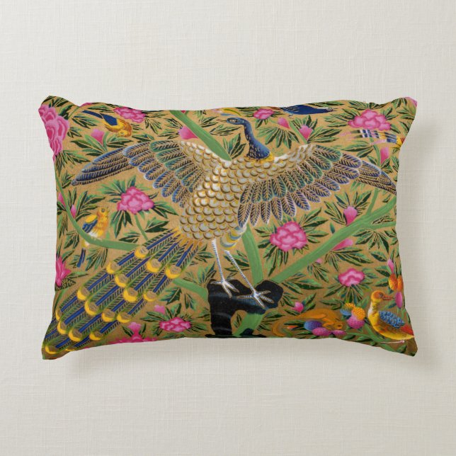 Bird with a Hundred Eyes Accent Pillow (Front)