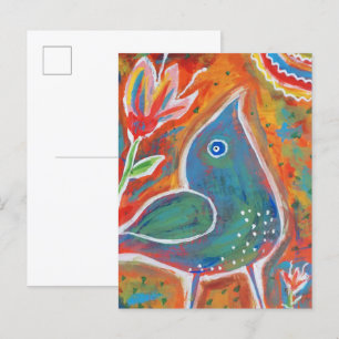 Bird with a Positive Outlook Postcard