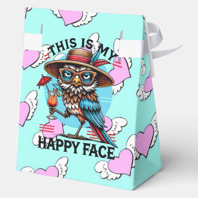 Bird with a Twist Favour Box (Back)