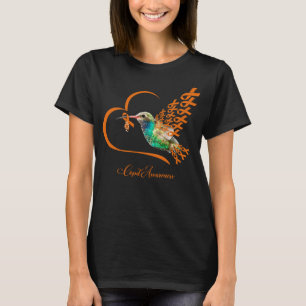 Bird With Orange Ribbon COPD Awareness Warrior T-Shirt