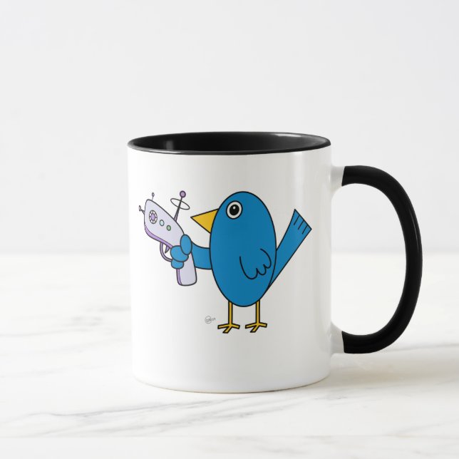 Bird with Raygun - Mug (Right)