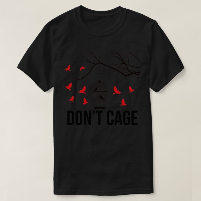 Birdcage free birds  T-Shirt (Design Front)