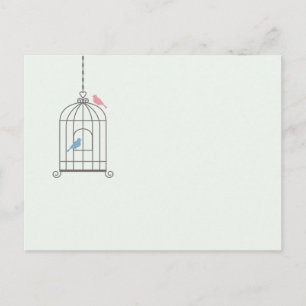 Birdcage Wedding Table Number Cards