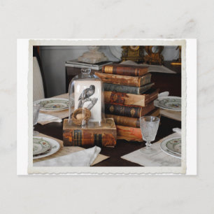 birdclocheframe. postcard