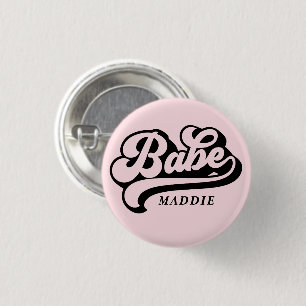 Birde Babe Custom Name Badge Button