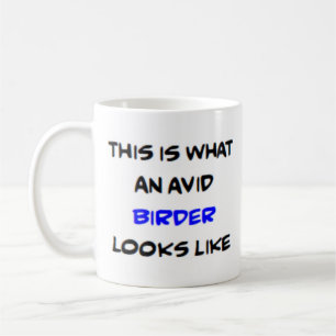 birder, avid coffee mug