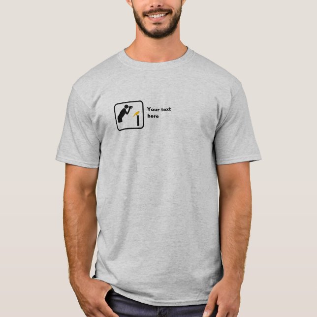 Birder / Bird Watcher Small Logo -- Customisable T-Shirt (Front)