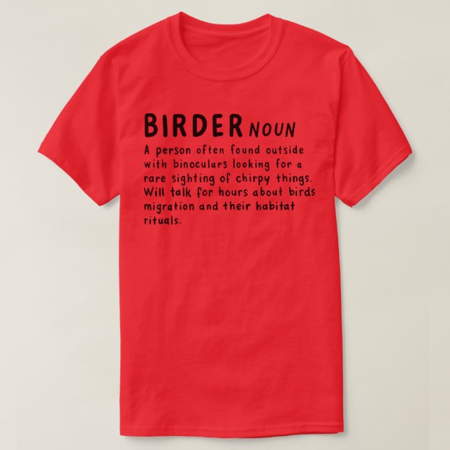 Birder Definition 3 T-Shirt (Design Front)