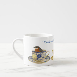 Birder teacup design Birdwatching Fills my Espresso Cup
