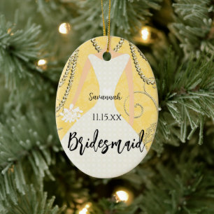Birdesmaid Gifts You Choose Colours Ceramic Tree Decoration