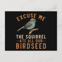 Birdfeeder Joke Garden Squirrel Problem Bird Seed