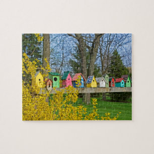 Birdhouse Boulevard Jigsaw Puzzle
