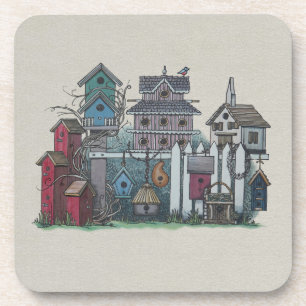 Birdhouse Collection Coaster