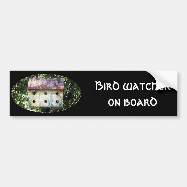 Birdhouse Edited Bumper Sticker (Front)