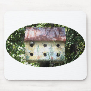 Birdhouse Edited Mouse Pad