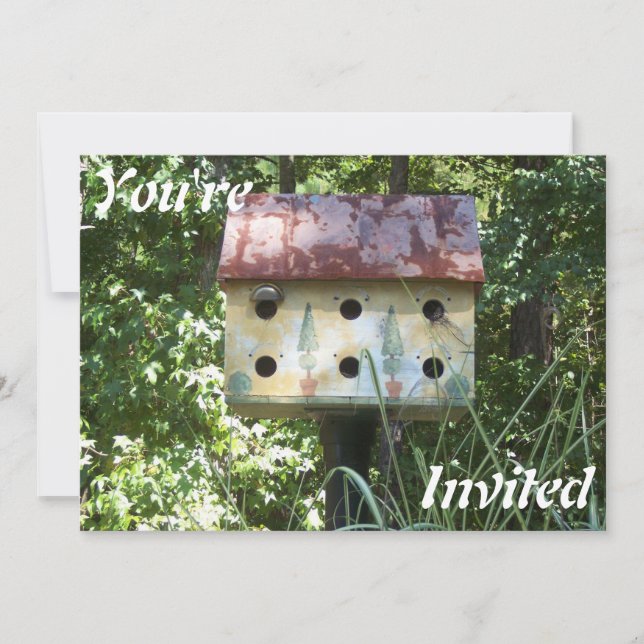 Birdhouse Invitation (Front)