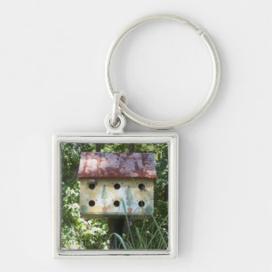 Birdhouse Key Ring