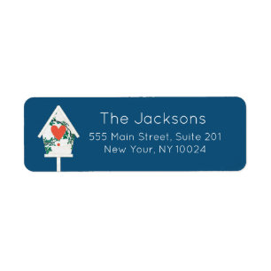 Birdhouse   Label Return Address Label