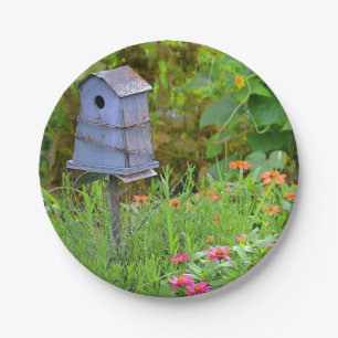 Birdhouse Paper Plate