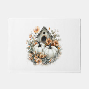 Birdhouse Shirt Country Pumpkin Doormat