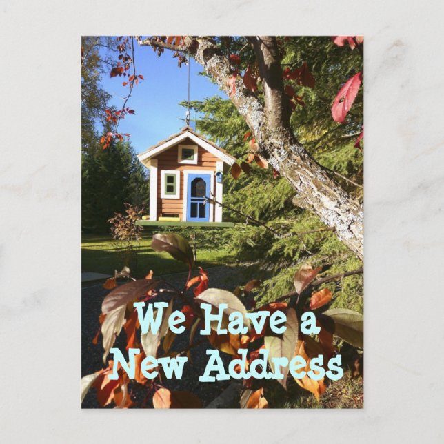 Birdhouse We Moved Change of Address Cards (Front)