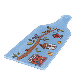 Birdhouses Cutting Board