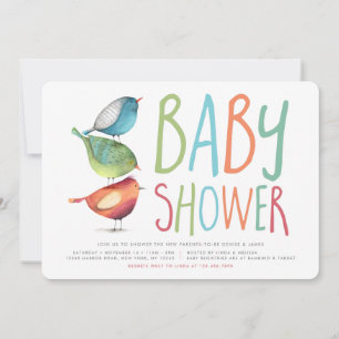 Birdie Baby Shower Invitation
