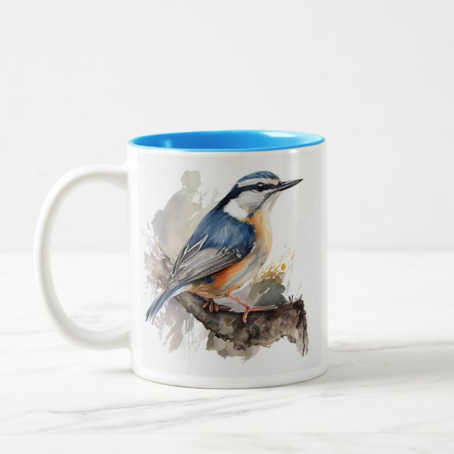 Birdie Collection Two-Tone Coffee Mug (Left)