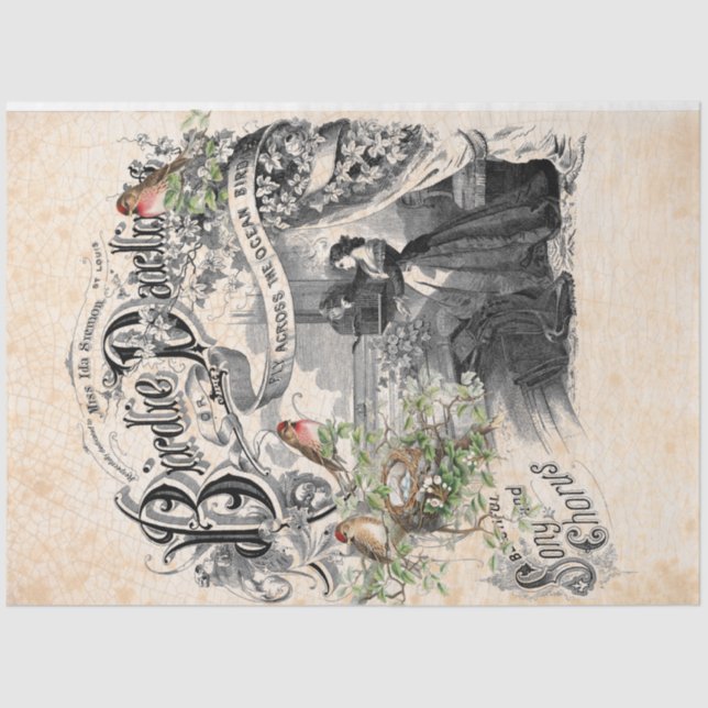 Birdie Darling Decoupage Paper (Front)