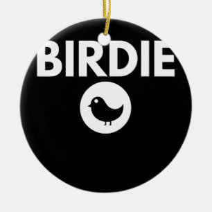 Birdie Golf Ceramic Ornament