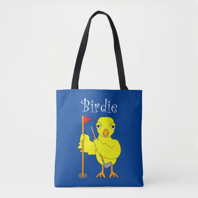 Birdie Golfer Chick Tote Bag (Front)