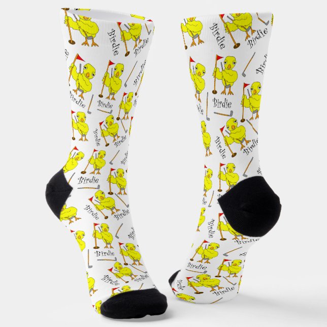 Birdie Golfing Chick  Tank Top Socks (Angled)