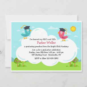 Birdie Graduation Invitation