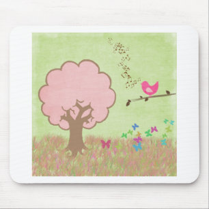 Birdie in a Tree Mouse Pad