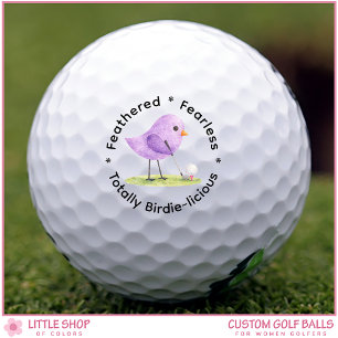 Birdie-licious Cute Birdie Theme Customizable Golf Balls